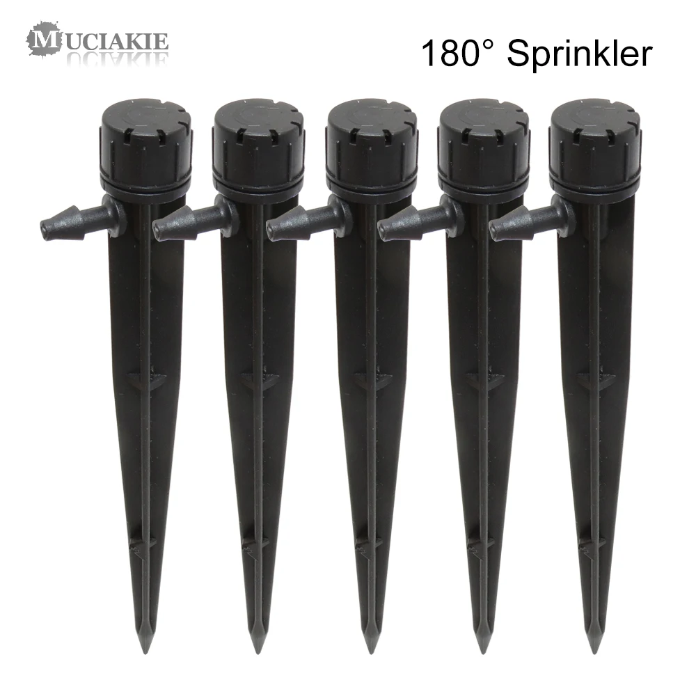 MUCIAKIE 20PCS 180 Degrees Garden Sprinklers 13cm Black Dripper 5 Holes Emitter Garden Micro Spray Adjustable Water Nozzle
MUCIAKIE 20PCS 180 Degrees Garden Sprinklers 13cm Black Dripper 5 Holes Emitter Garden Micro Spray Adjustable Water Nozzle