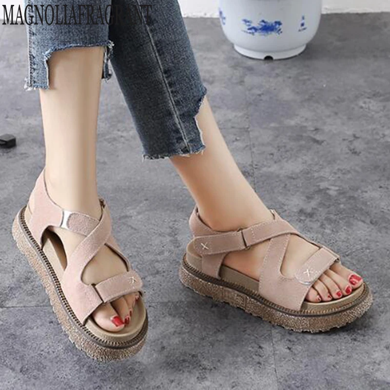 New summer women's shoes Roman style sandals thick bottom fashion large size flat single shoes Simple and versatile mm442
New summer women's shoes Roman style sandals thick bottom fashion large size flat single shoes Simple and versatile mm442