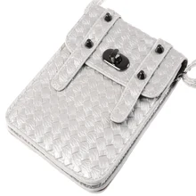 New Universal Leather Cell Phone Bag Shoulder Pocket Wallet Pouch Case Neck Strap For Huawei For HTC For Samsung For iPhone