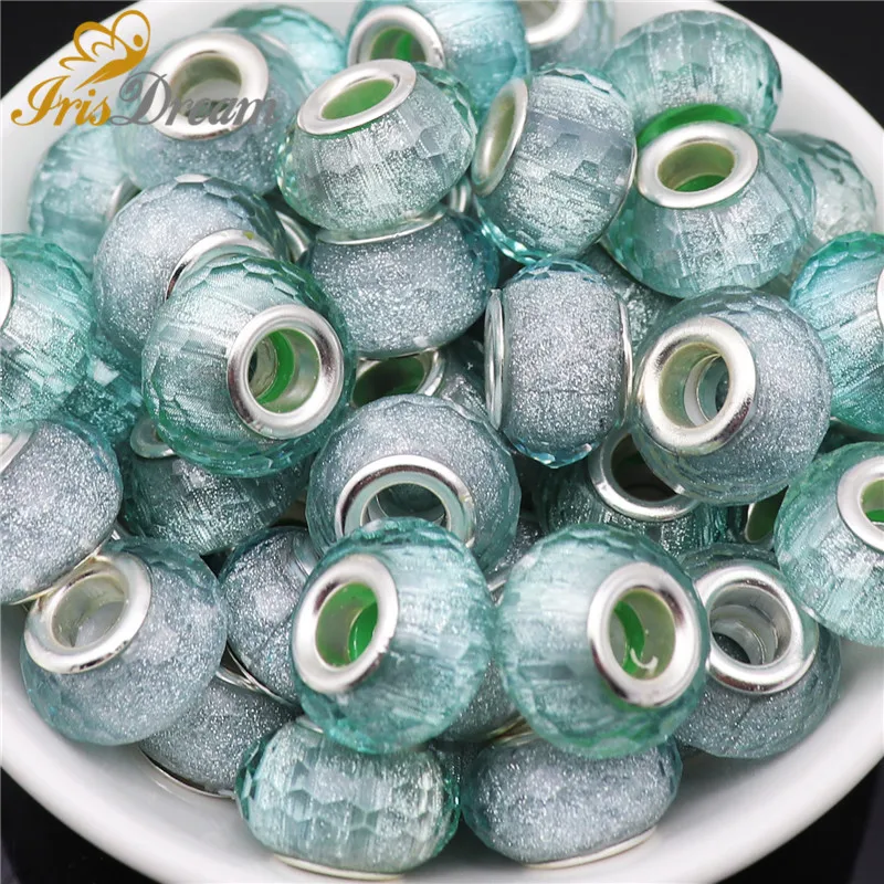 50Pcs Mixed Color Faceted Glitter Rondelle Charms Beads for Jewelry Making Big Hole European Beads fit Pandora Bracelet Necklace
50Pcs Mixed Color Faceted Glitter Rondelle Charms Beads for Jewelry Making Big Hole European Beads fit Pandora Bracelet Necklace
