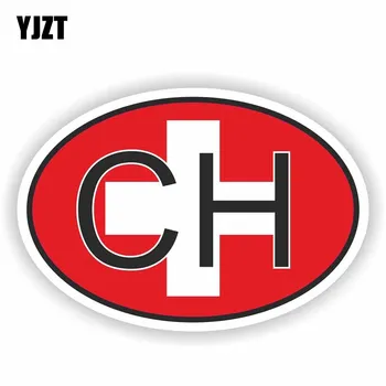 YJZT 14.2CM*9.5CM Creative CH SWITZERLAND Country Code Flag Car Sticker Helmet Decal 6-0929
YJZT 14.2CM*9.5CM Creative CH SWITZERLAND Country Code Flag Car Sticker Helmet Decal 6-0929