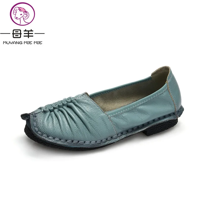 Women Shoes 2017 New Fashion Genuine Leather Flat Shoes Woman Loafers Handmade Soft Outsole Comfortable Casual Shoes Women Flats
Women Shoes 2017 New Fashion Genuine Leather Flat Shoes Woman Loafers Handmade Soft Outsole Comfortable Casual Shoes Women Flats