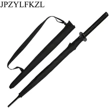 Sword Umbrella Long-Handle Japanese Ninja Large Samurai Black Straight Windproof Open