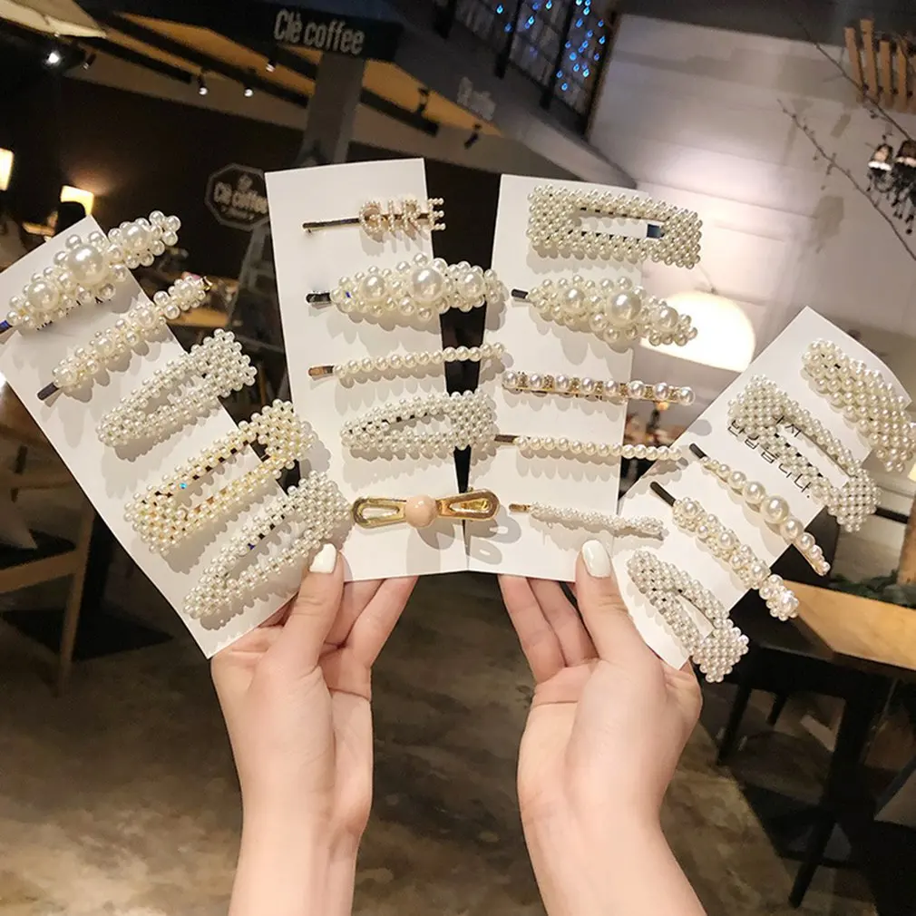 Women Girls Elegant Pearls Hair Clips Sweet Headwear Hair Ornament Hairpins Barrettes Headband Hair Accessories Tools
Women Girls Elegant Pearls Hair Clips Sweet Headwear Hair Ornament Hairpins Barrettes Headband Hair Accessories Tools