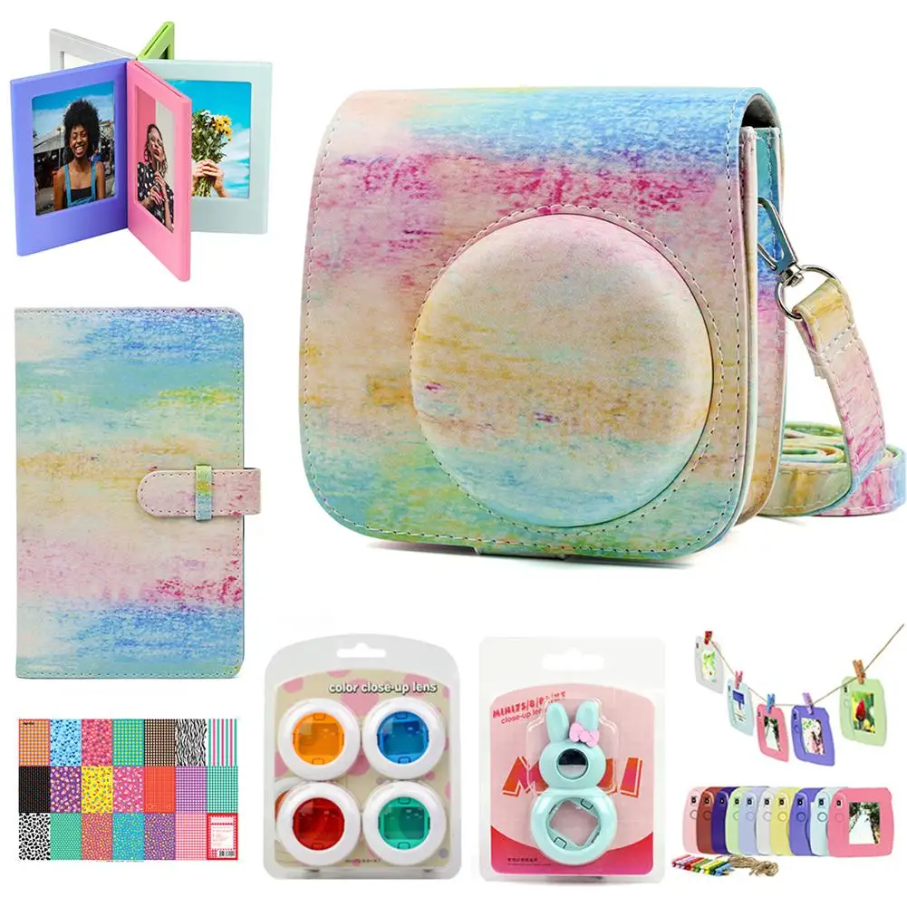 Camera Case Bundle For Fujifilm Instax Mini8 9 With Album Filters Selfie Lens Frames Accessories For Fujifilm Instax Mini 9 8 8+
Camera Case Bundle For Fujifilm Instax Mini8 9 With Album Filters Selfie Lens Frames Accessories For Fujifilm Instax Mini 9 8 8+
