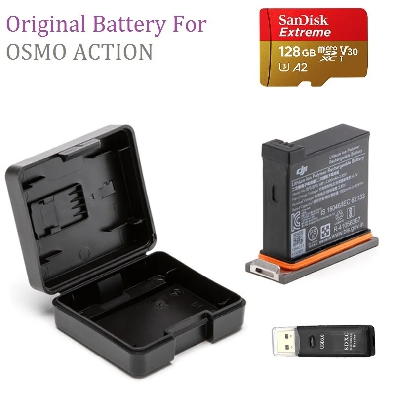 Original Battery For DJI Osmo Action With Case Charaging 1300mAh Portable Accessories For OSMO ACTION
Original Battery For DJI Osmo Action With Case Charaging 1300mAh Portable Accessories For OSMO ACTION