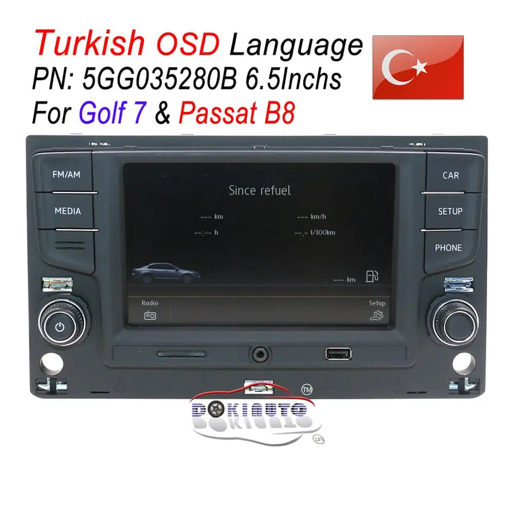 Turkish OSD 6.5 " MIB Radio System Support MirrorLink Bluetooth Desay 5GG035280B For VW Golf 7 MK7 VII Passat B8
Turkish OSD 6.5 " MIB Radio System Support MirrorLink Bluetooth Desay 5GG035280B For VW Golf 7 MK7 VII Passat B8