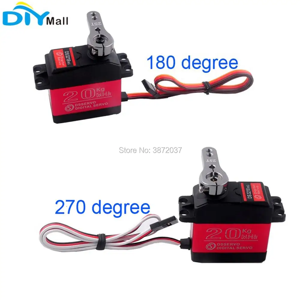 4pcs/lot 270 Degree 180 Degree Digital Servo Motor DS3218 Waterproof Metal Gear 25T Servo Arm
4pcs/lot 270 Degree 180 Degree Digital Servo Motor DS3218 Waterproof Metal Gear 25T Servo Arm