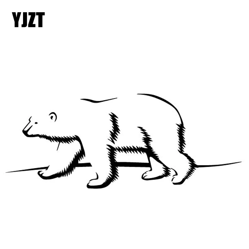 YJZT 17.6CM*7CM Polar Bear Cartoon Vinyl Decal Bumper Decorate Car Stickers Black/Silver C4-1405
YJZT 17.6CM*7CM Polar Bear Cartoon Vinyl Decal Bumper Decorate Car Stickers Black/Silver C4-1405