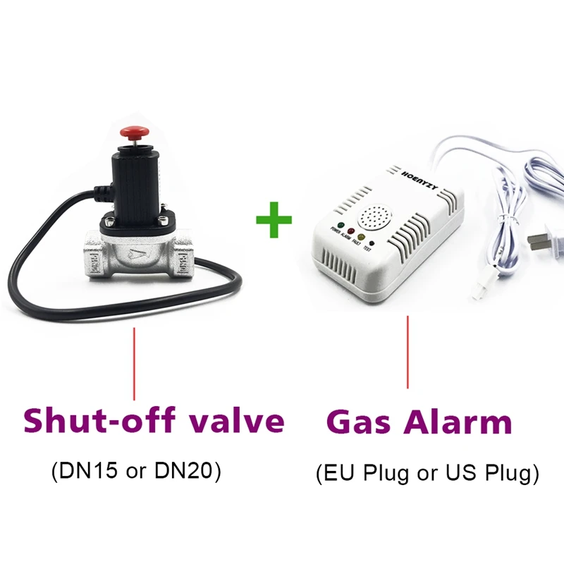 Smart Voice Gas Leakage Detector LPG Detecting Device With Driven Solenoid Valve 3/4" Shut-off Valve DN20 Alarm Sensor EU Plug
Smart Voice Gas Leakage Detector LPG Detecting Device With Driven Solenoid Valve 3/4" Shut-off Valve DN20 Alarm Sensor EU Plug