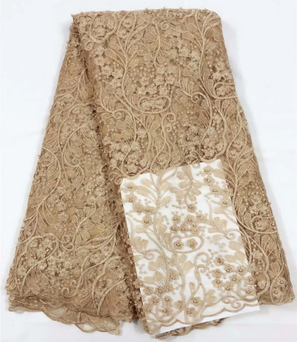 Elegant golden Color Wholesale Bridal Nigerian Lace Fabrics With Plenty Stones African French Lace Fabric For Wedding Dress
Elegant golden Color Wholesale Bridal Nigerian Lace Fabrics With Plenty Stones African French Lace Fabric For Wedding Dress