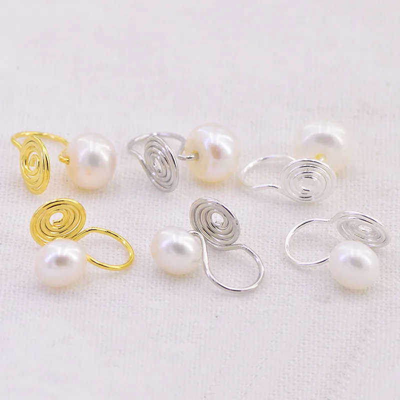 Elegant End Stylish Stainless Steel Ear Clips Inlaid With Natural Pearls Without Ear holes Comfortable Mosquito Coil Ear Clips
Elegant End Stylish Stainless Steel Ear Clips Inlaid With Natural Pearls Without Ear holes Comfortable Mosquito Coil Ear Clips