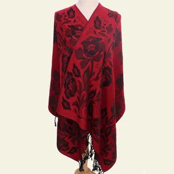 Female Shawl Warm Women Chinese Traditional Tassels Pashmina Jacquard Flower Shawls Autumn NEW Muffler Soft Mantilla Scarf
Female Shawl Warm Women Chinese Traditional Tassels Pashmina Jacquard Flower Shawls Autumn NEW Muffler Soft Mantilla Scarf
