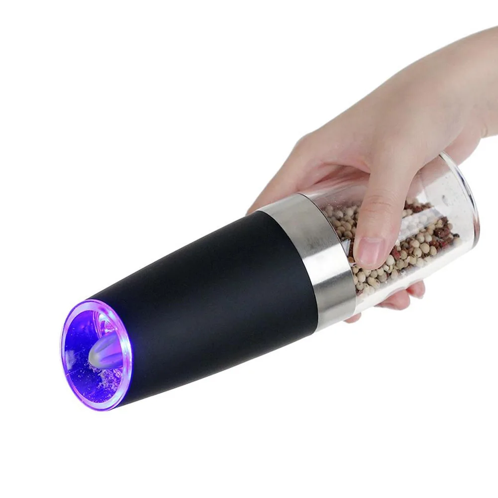 HOT Automatic Milling Electric Gravity Pepper Grinder LED Salt Mill Kitchen Seasoning Grinding Tool TI99
HOT Automatic Milling Electric Gravity Pepper Grinder LED Salt Mill Kitchen Seasoning Grinding Tool TI99