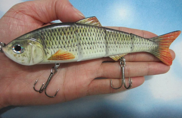 Big Size 152mm 36g Lifelike Multi-jointed Bass Pike Fishing Lure Crank Bait Swimbait Shad Minnow Fish Hook Fishing Tackle
Big Size 152mm 36g Lifelike Multi-jointed Bass Pike Fishing Lure Crank Bait Swimbait Shad Minnow Fish Hook Fishing Tackle