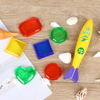 1set=7pcs Torpedo Rocket Throwing Toy Swimming Pool Diving Game Summer Torpedoes Bandits Children Underwater Dive Sticks Toy
1set=7pcs Torpedo Rocket Throwing Toy Swimming Pool Diving Game Summer Torpedoes Bandits Children Underwater Dive Sticks Toy