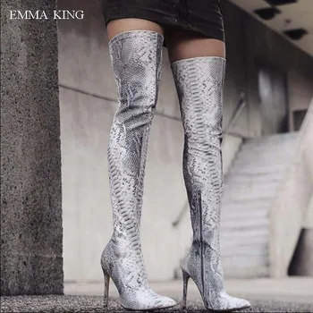 2018 Rome Botas Mujer Mixed Colors Snake Over The Knee Boots Pointed Toe High Heels Shoes Woman Fashion T-stage Thigh High Boots
2018 Rome Botas Mujer Mixed Colors Snake Over The Knee Boots Pointed Toe High Heels Shoes Woman Fashion T-stage Thigh High Boots