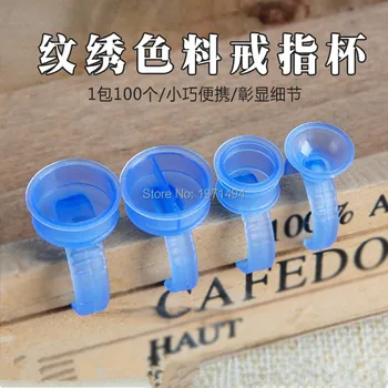 Hot sale 100pcs blue plastic Tattoo Pigment Ink Cup Semi-permanent tattoo ring ink cups Self-standing graft eyelash ring ink cup 
Hot sale 100pcs blue plastic Tattoo Pigment Ink Cup Semi-permanent tattoo ring ink cups Self-standing graft eyelash ring ink cup