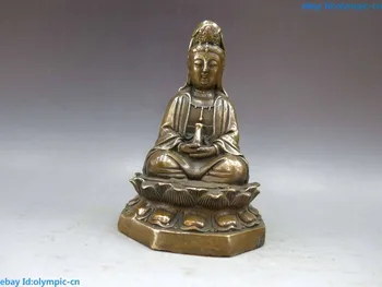 China brass copper carved Buddhism Kwan-yin buddha Lotus Taiwan Sculpture Statue
China brass copper carved Buddhism Kwan-yin buddha Lotus Taiwan Sculpture Statue