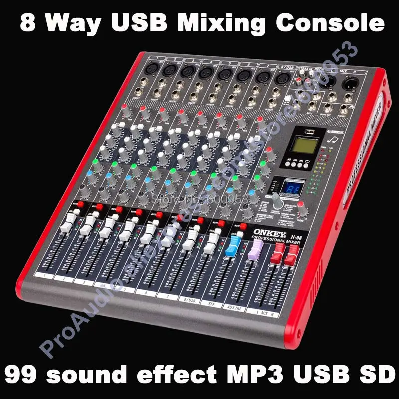 Цифровая мультимедийная консоль Pro 6 8 12-полосная USB миксер 99 цифровых
