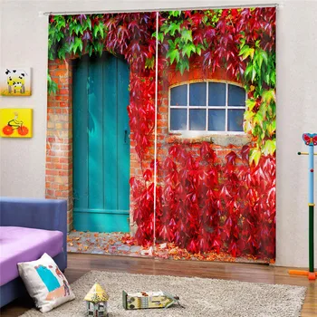3D Paint Solid Leaves Blackout Curtain For Living room Home Decor Drape Curtains Bedroom high shading rate Rideaux JUN10
3D Paint Solid Leaves Blackout Curtain For Living room Home Decor Drape Curtains Bedroom high shading rate Rideaux JUN10