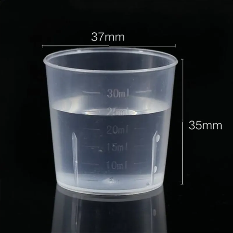 CTREE 5Pcs Double-sided Engraved Degree Cup 30ML Molding cup Liquid PE Liquid Drug Cosmetic Plastic Small Cup Measuring Cup C650
CTREE 5Pcs Double-sided Engraved Degree Cup 30ML Molding cup Liquid PE Liquid Drug Cosmetic Plastic Small Cup Measuring Cup C650