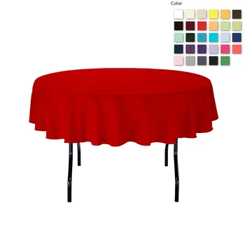 HK DHL Stain Feel 70 inch/180cm Polyester Round Red Tablecloth for Wedding, 5/Pack
HK DHL Stain Feel 70 inch/180cm Polyester Round Red Tablecloth for Wedding, 5/Pack