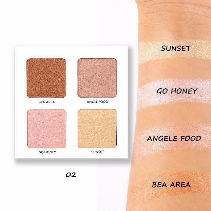 4 Colors Highlighter Palette Makeup Face Contour Pigmented Powder Bronzer Shimmer Makeup Palette
4 Colors Highlighter Palette Makeup Face Contour Pigmented Powder Bronzer Shimmer Makeup Palette