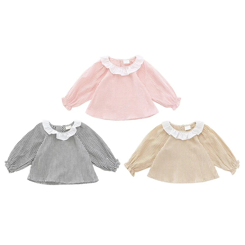 Baby Girl Tops Top Clothes Blouse School Style Children's Clothing Cotton Autumn Striped Long Sleeve Kids Shirts
Baby Girl Tops Top Clothes Blouse School Style Children's Clothing Cotton Autumn Striped Long Sleeve Kids Shirts