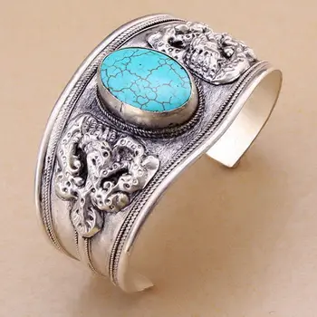 FREE shipping>>>>Unisex Vintage Carved Dragon Bead Cuff Bracelet Bangle Tibet Silver 
FREE shipping>>>>Unisex Vintage Carved Dragon Bead Cuff Bracelet Bangle Tibet Silver