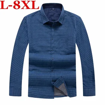 new 8XL 7XL 6XL plus size Men's Winter Casual plaid Fleece Corduroy Wool Warm Shirt fashion Male Long Sleeve shirt High-quality
new 8XL 7XL 6XL plus size Men's Winter Casual plaid Fleece Corduroy Wool Warm Shirt fashion Male Long Sleeve shirt High-quality
