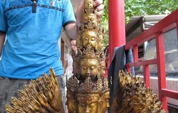 49"Tibet Bronze 1000 Arm Hands Avalokitesvara Bodhisattva Guan Yin Buddha Statue
49"Tibet Bronze 1000 Arm Hands Avalokitesvara Bodhisattva Guan Yin Buddha Statue