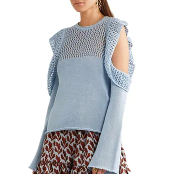Sweaters Womens Sexy Off Shoulder Knitted Sweater Cute Lady Long Sleeve Loose Ruffles Jumper Pullover Tops Sky Blue Knitwear
Sweaters Womens Sexy Off Shoulder Knitted Sweater Cute Lady Long Sleeve Loose Ruffles Jumper Pullover Tops Sky Blue Knitwear