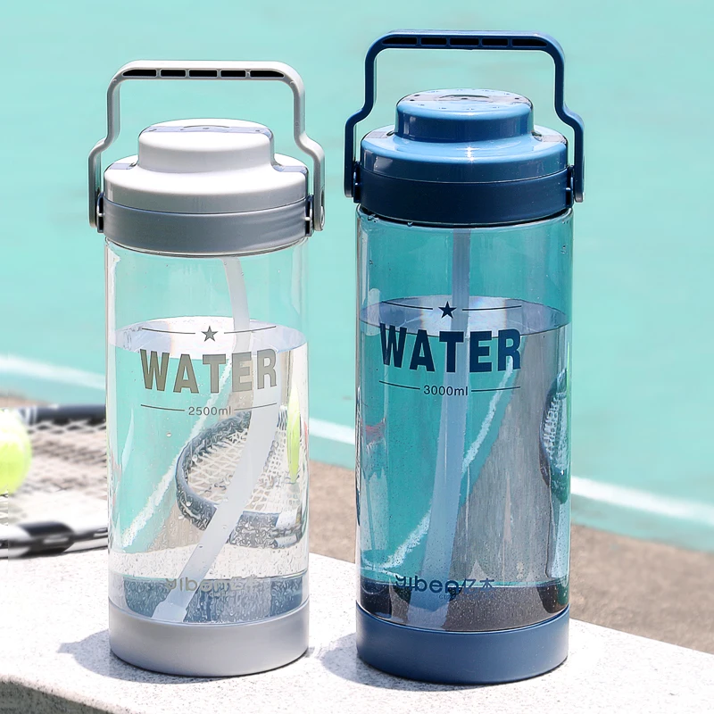 Plastic Water Bottle 2.5/3L Sport Water Tumbler Big Capacity Straw Drinking Bottle Plastic Bicycle Kettle With Handle Water Cup
Plastic Water Bottle 2.5/3L Sport Water Tumbler Big Capacity Straw Drinking Bottle Plastic Bicycle Kettle With Handle Water Cup