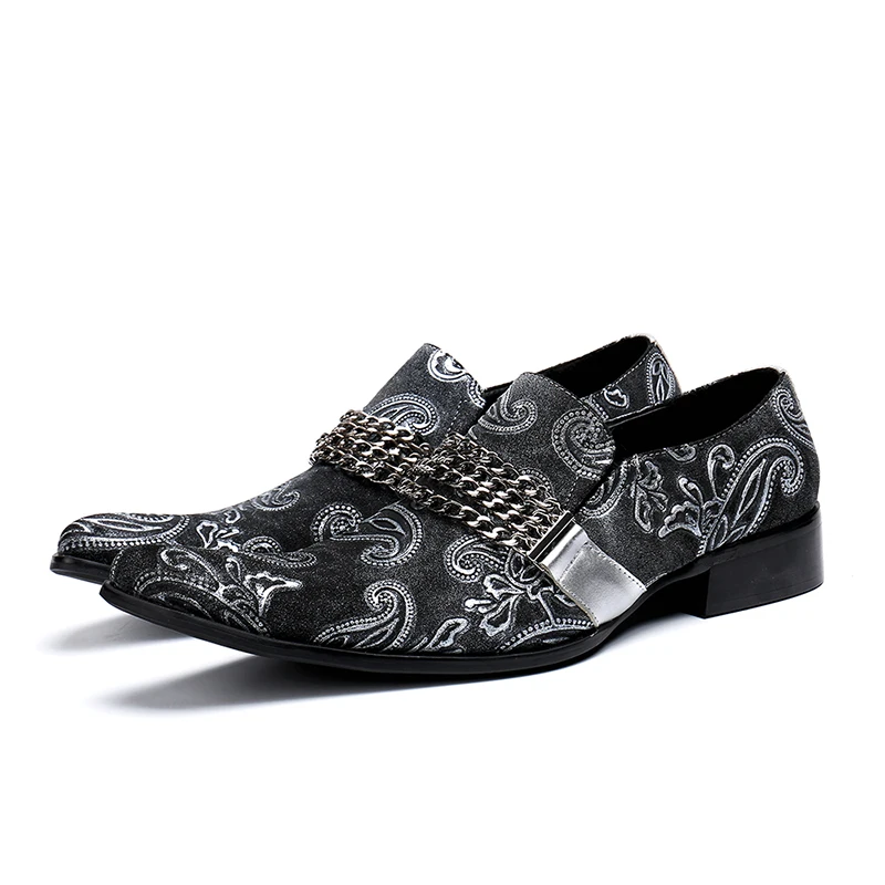 New Fashion Men's Slip-on Chain Oxfords Dress Shoes Genuine Leather square toe Shoes Business Office low heel formal shoes
New Fashion Men's Slip-on Chain Oxfords Dress Shoes Genuine Leather square toe Shoes Business Office low heel formal shoes