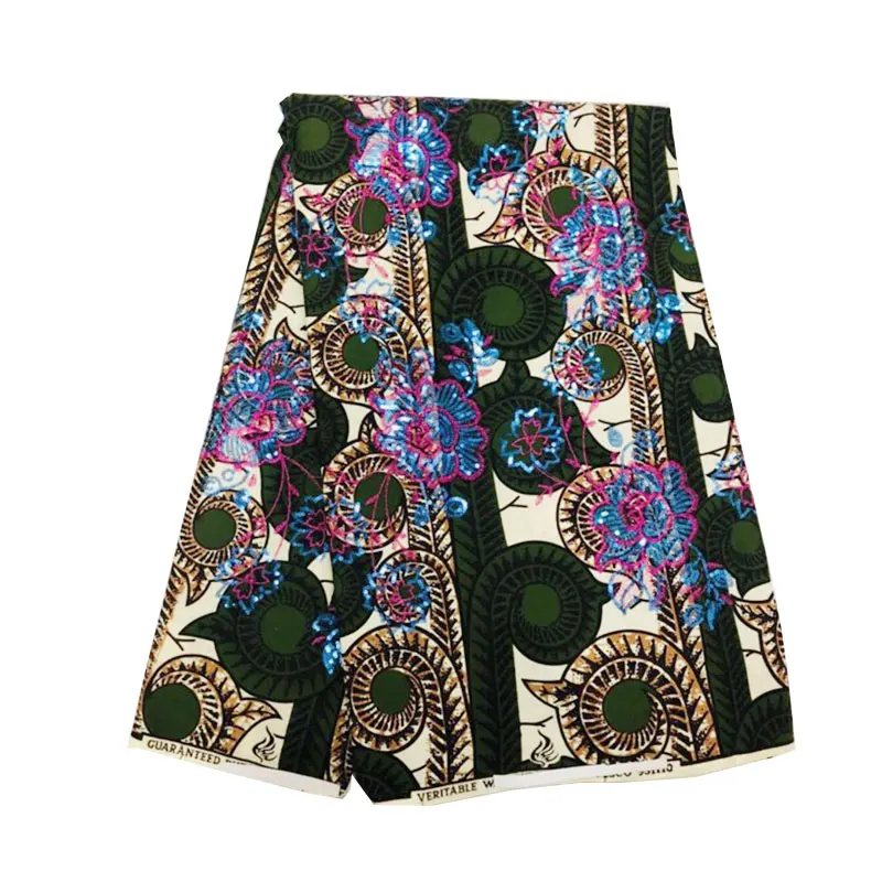 High Quality African Super Java Wax Fabric with Sequin Embroidery Super Africa Wax Fabrics 6 Yards Ankara Nigerian Cotton Fabric
High Quality African Super Java Wax Fabric with Sequin Embroidery Super Africa Wax Fabrics 6 Yards Ankara Nigerian Cotton Fabric