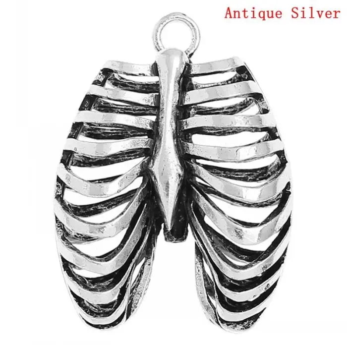 DoreenBeads Retail Charm Pendants Anatomical Human Rib Cage Antique Silver 4cm x 3cm,3PCs
DoreenBeads Retail Charm Pendants Anatomical Human Rib Cage Antique Silver 4cm x 3cm,3PCs