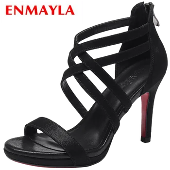 ENMAYLA Summer Genuine Leather Basic Women Sandals Summer 2019 Hing Heel Dress Zip Shoes Size 34-39 LY1017
ENMAYLA Summer Genuine Leather Basic Women Sandals Summer 2019 Hing Heel Dress Zip Shoes Size 34-39 LY1017