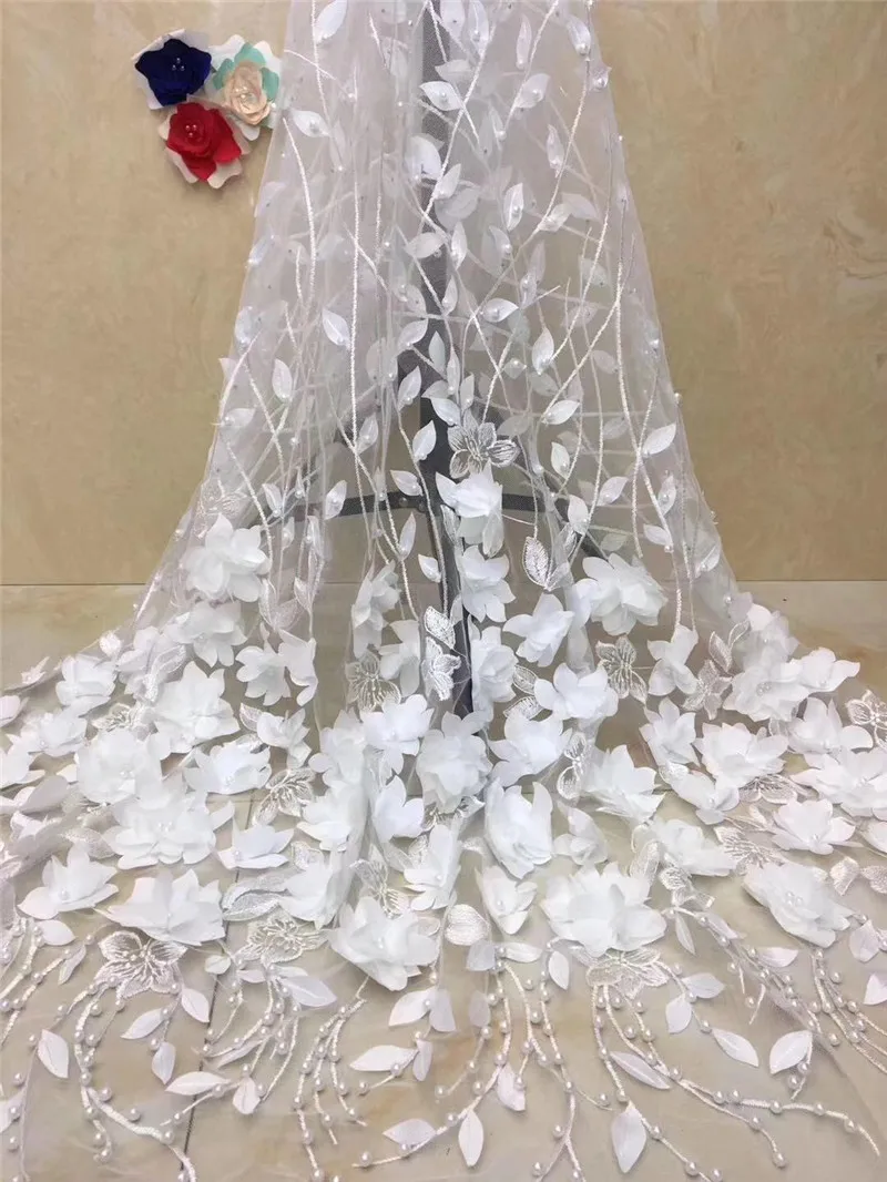 Nigerian Laces JRB-3262 High Quality Tulle Mesh French Embroidered Lace fabric with beads and 3Dflowers
Nigerian Laces JRB-3262 High Quality Tulle Mesh French Embroidered Lace fabric with beads and 3Dflowers