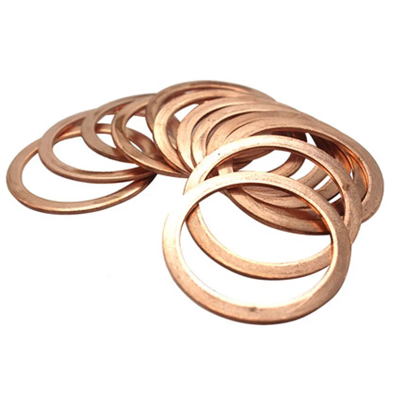 2Pcs M12 M13 M14 M16 Copper Gasket 16mm-25mm OD washer brass seal Pressure gauge ferry use thickness 3mm
2Pcs M12 M13 M14 M16 Copper Gasket 16mm-25mm OD washer brass seal Pressure gauge ferry use thickness 3mm