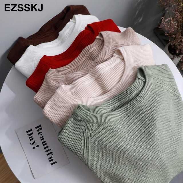 casual basic autumn winter thick Sweater Women long sleeve o-neck Soft Knit sweater Pullovers solid female Jumper top 19 casual basic autumn winter thick Sweater Women long sleeve o-neck Soft Knit sweater Pullovers solid female Jumper top 19