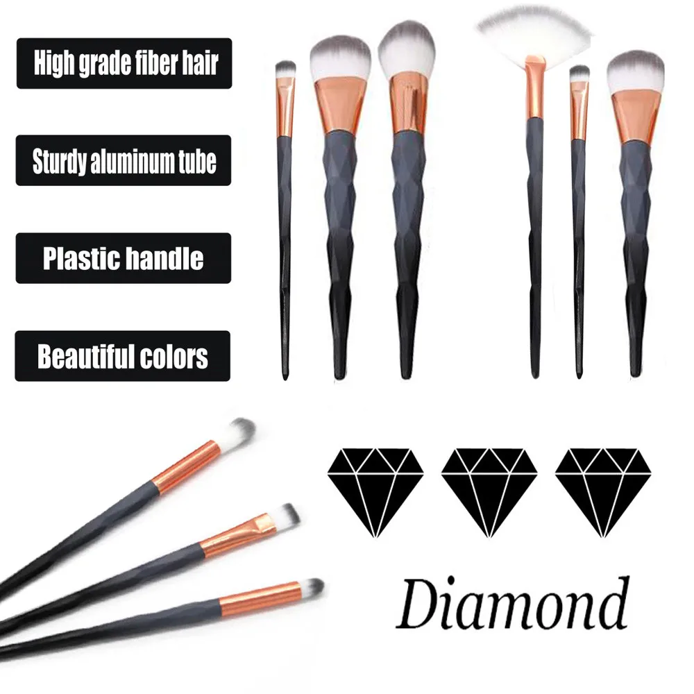 3pcs/set Wooden makeup brushes Foundation Cosmetic Eyebrow Eyeshadow Brush professional artist Makeup Sets Tools | Красота и здоровье