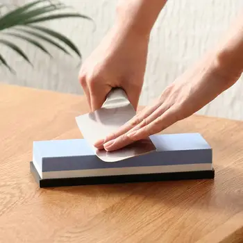 Multifunction Kitchen Knife Sharpener Stone Double Side White Corundum Whetstone Grindstone Japanese Sharpening Tool Bamboo Base
Multifunction Kitchen Knife Sharpener Stone Double Side White Corundum Whetstone Grindstone Japanese Sharpening Tool Bamboo Base