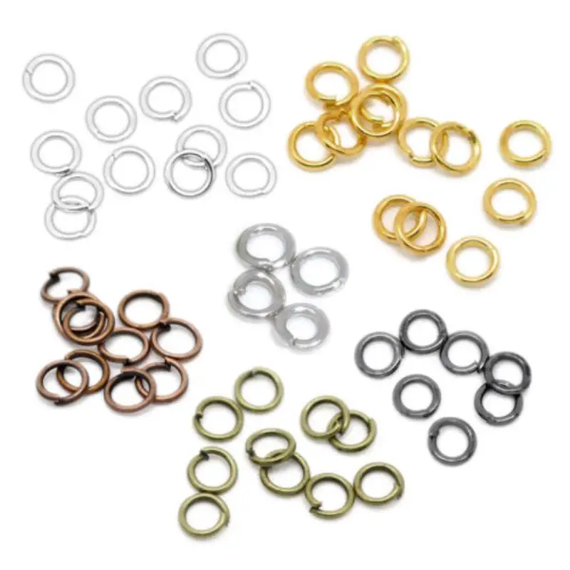 4-20mm Metal Iron Jewelry Link Vintage Loops Open Jump Rings & Split Rings For Connector Jewelry Finding DIY Making Shellhard