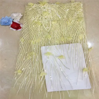2019 New Organza French Laces Fabric 3D Big Gleamy Sequins Flower Embroidery African Lace Fabrics High Quality 2019 For Wedding 
2019 New Organza French Laces Fabric 3D Big Gleamy Sequins Flower Embroidery African Lace Fabrics High Quality 2019 For Wedding