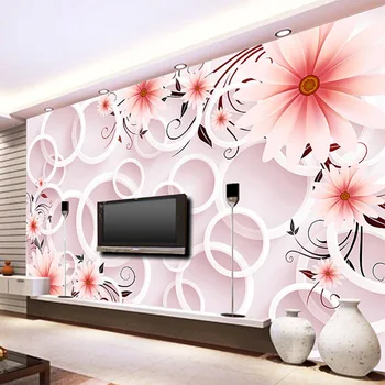 3D Wallpaper Modern Simple Pink Flowers Circle Stereo Mural Living Room TV Sofa Backdrop Wall Home Decor 3D Non-Woven Wallpapers
3D Wallpaper Modern Simple Pink Flowers Circle Stereo Mural Living Room TV Sofa Backdrop Wall Home Decor 3D Non-Woven Wallpapers