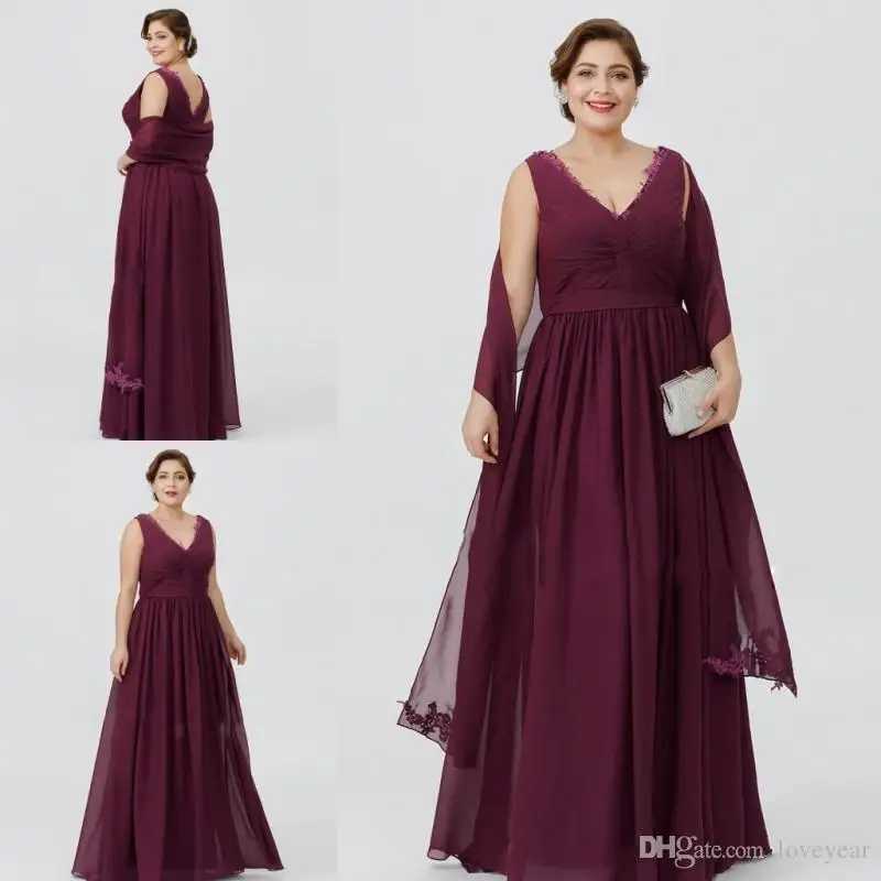Elegant Plus Burgundy Chiffon A-line Mother Of The Bride Dresses V Neck Floor Length Cheap Mother Dress Formal Evening gown
Elegant Plus Burgundy Chiffon A-line Mother Of The Bride Dresses V Neck Floor Length Cheap Mother Dress Formal Evening gown