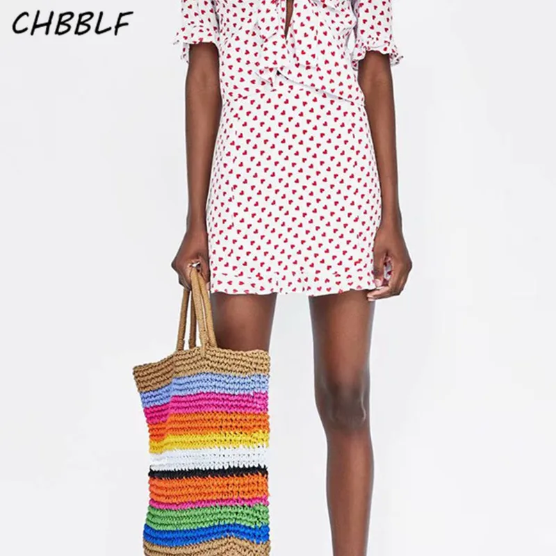 CHBBLF women sweet heart print ruffled skirt back zipper cute ladies summer streetwear mini skirts POP1268
CHBBLF women sweet heart print ruffled skirt back zipper cute ladies summer streetwear mini skirts POP1268