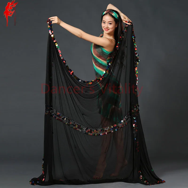 Belly dance props belly dance accessories chiffon sequins belly dance veil women belly dance show veil 2.3*1.5m dancer's clothes
Belly dance props belly dance accessories chiffon sequins belly dance veil women belly dance show veil 2.3*1.5m dancer's clothes