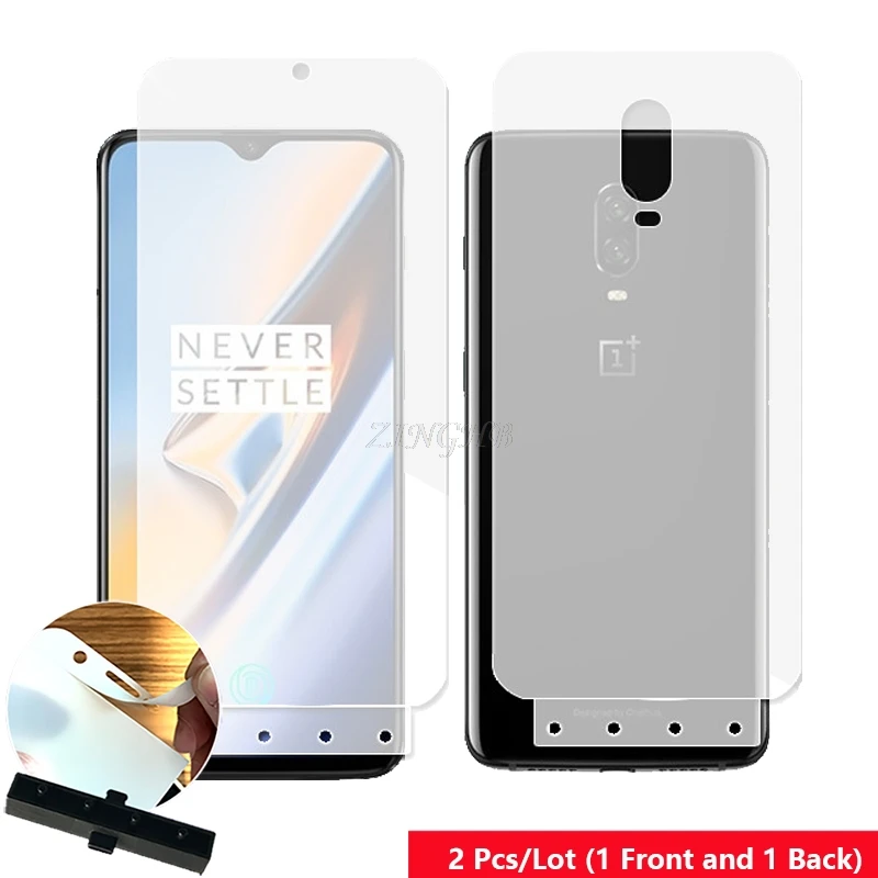 2 Pcs Front & Back Smart Guide Tool Soft Film AUTO Fixed Hydrogel Film Full Body Screen Protector for Oneplus 6T 6.41"
2 Pcs Front & Back Smart Guide Tool Soft Film AUTO Fixed Hydrogel Film Full Body Screen Protector for Oneplus 6T 6.41"